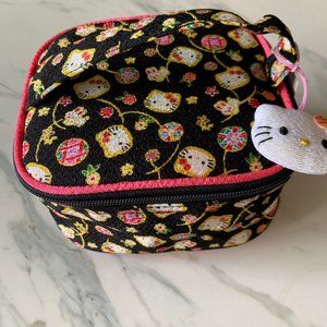 VINTAGE 2001 HELLO KITTY MAKEUP POUCH WITH MIRROR